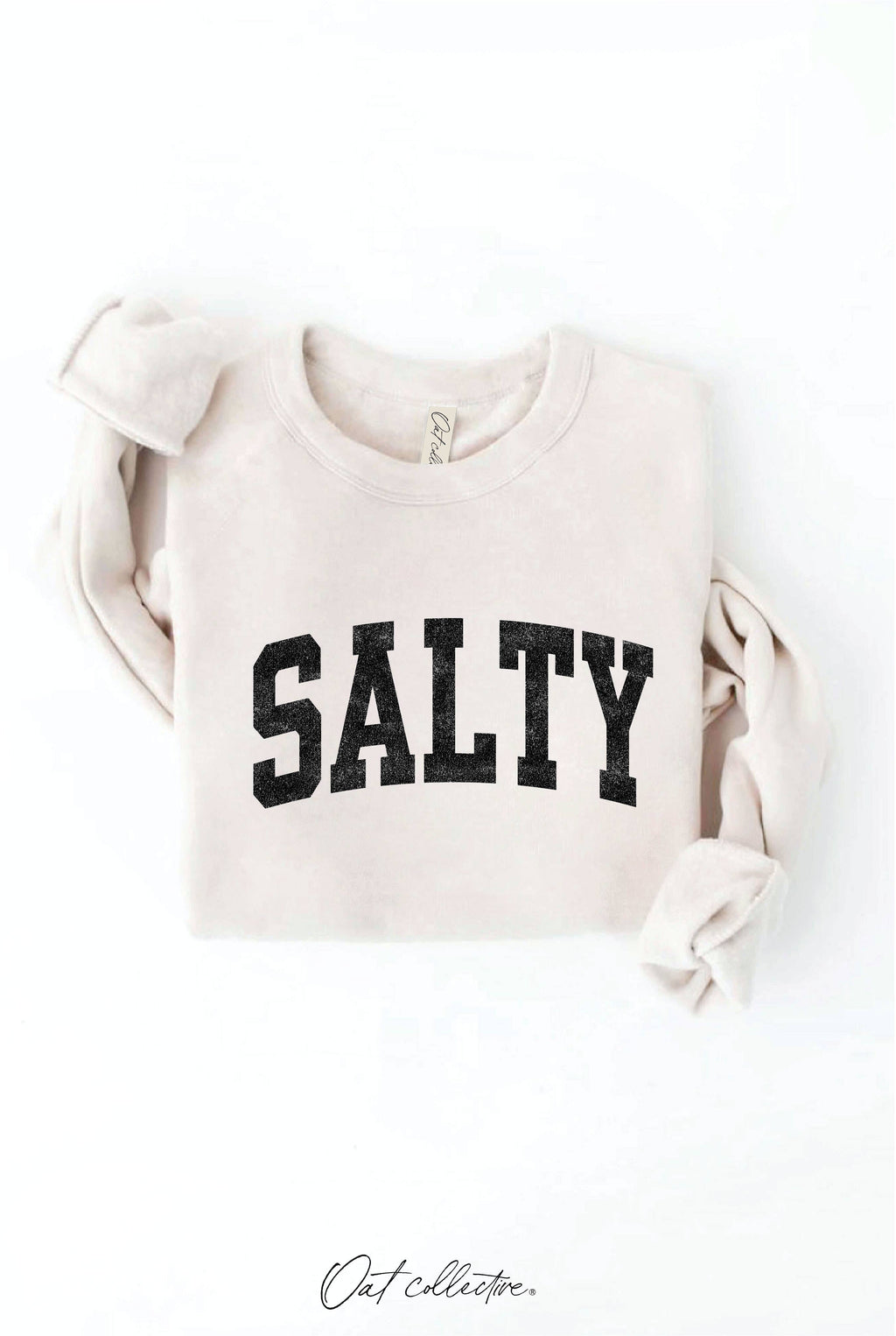 SALTY Graphic Sweatshirt: HEATHER DUST
