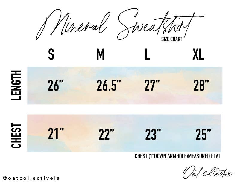 HOLD YOUR HORSES Mineral Graphic Sweatshirt: SOFT PINK