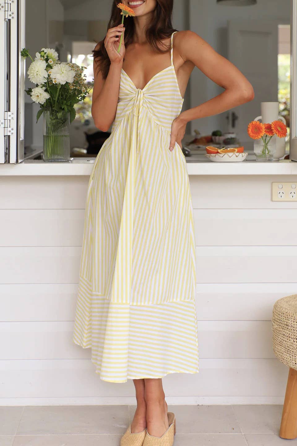 Striped Slip Dress