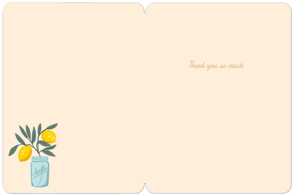 You're The Zest! Thank You Card