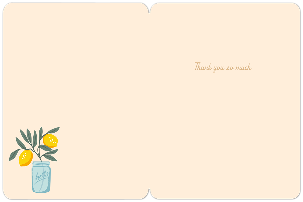 You're The Zest! Thank You Card