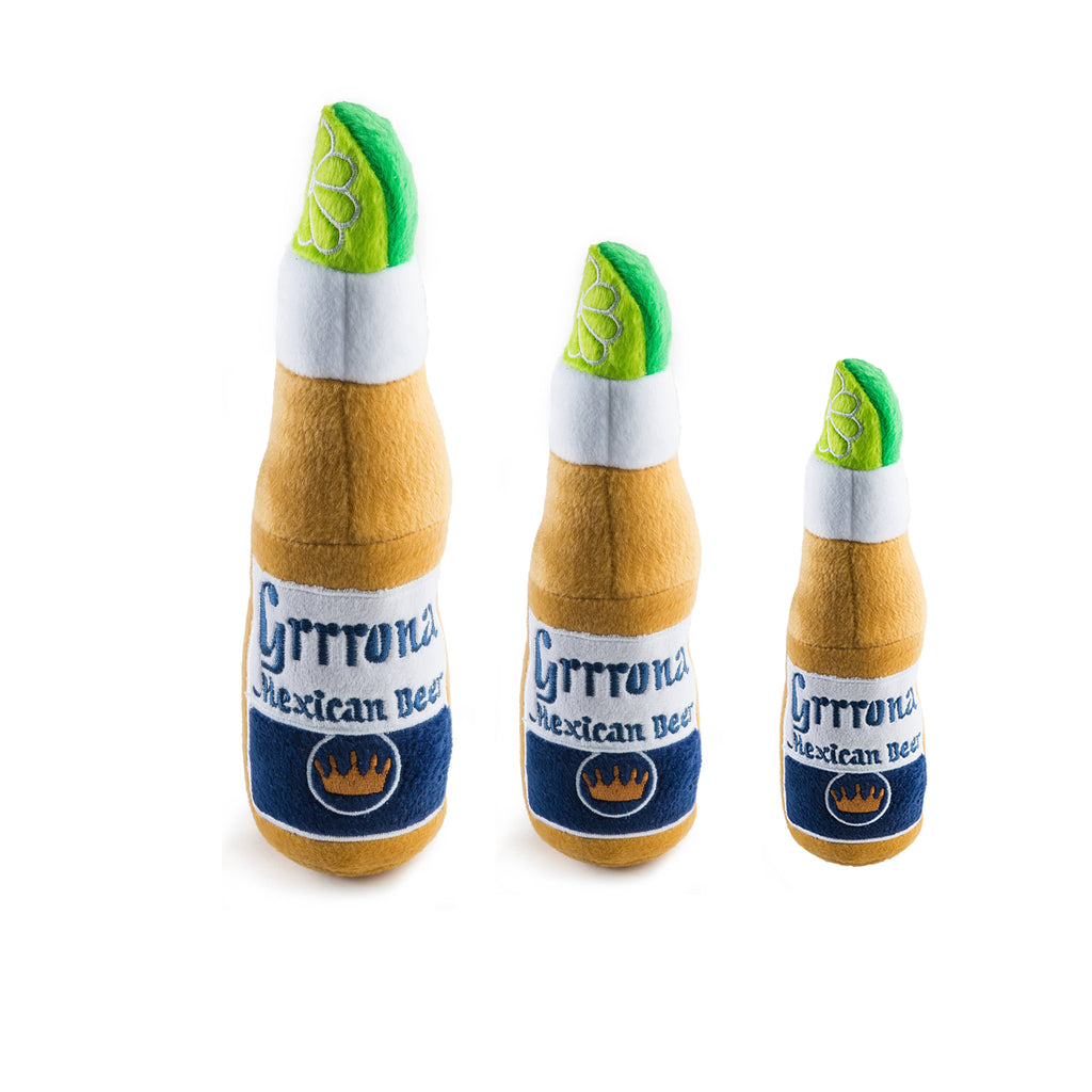 Grrrona Beer Bottle Toy Squeaker Dog Toy: Small / Mini