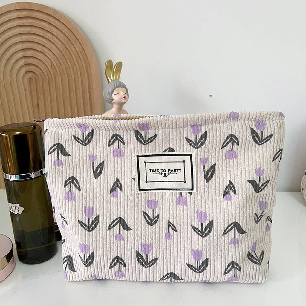 PORTABLE TRAVEL STORAGE BAG MAKEUP BAG_CWAB1223: Purple / (OS) 2