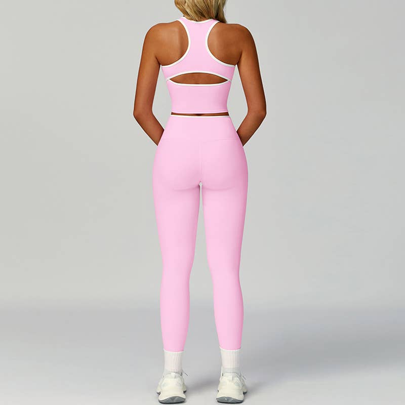 Tank top + High Waist leggings 2-piece Set