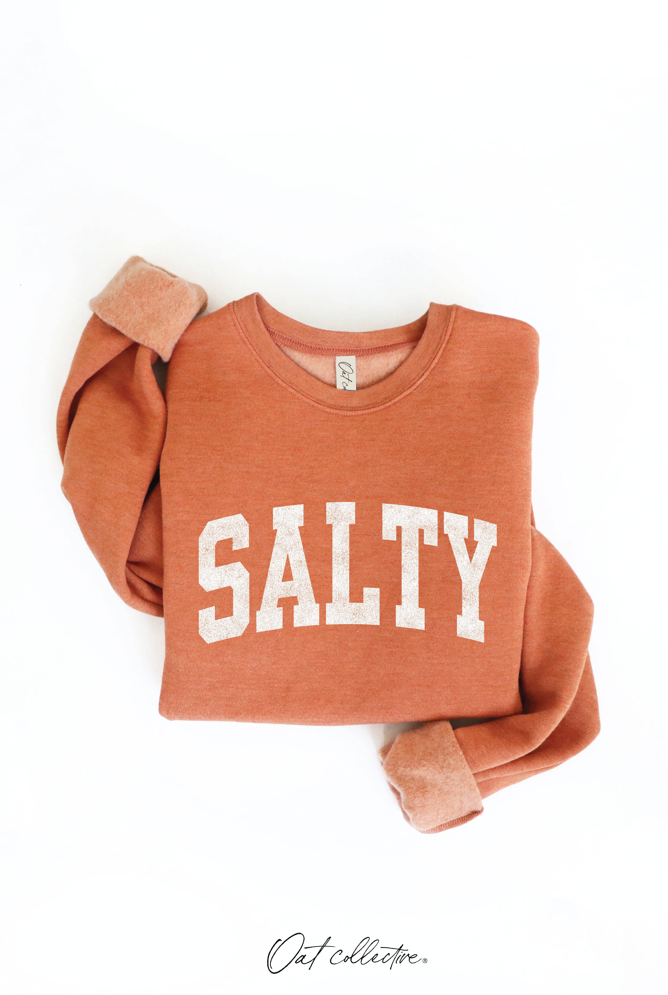 SALTY Graphic Sweatshirt: HEATHER DUST