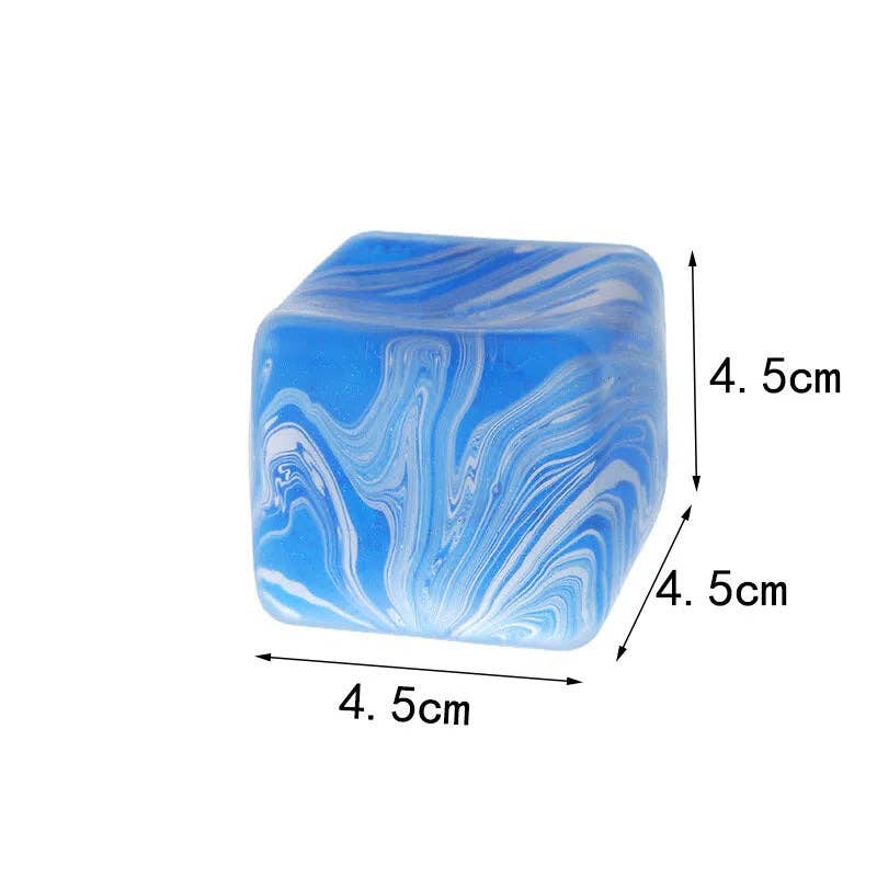 Marble Ice Cube Squishy Slow Rising Stress Relief Fidget Toy: Pink