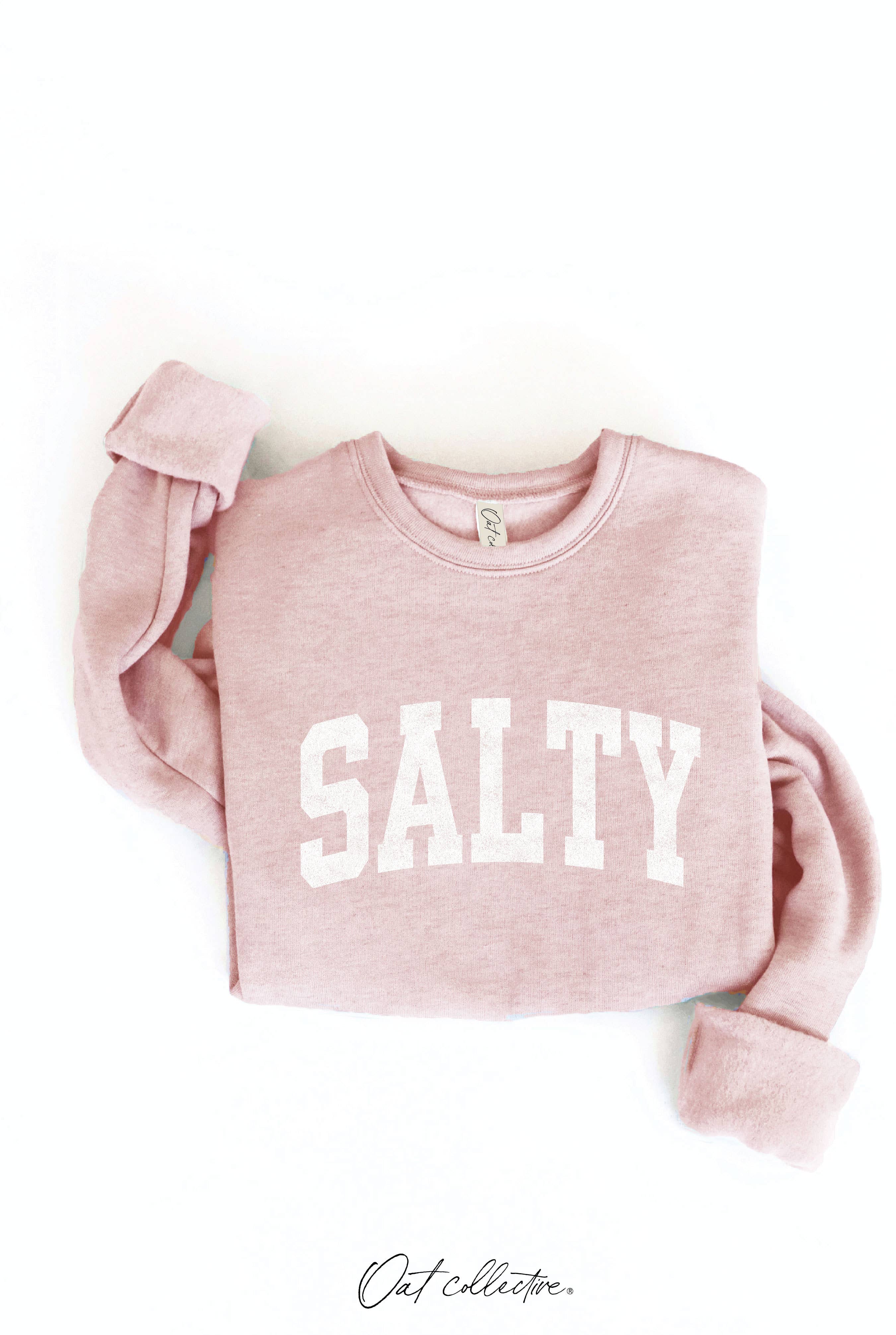 SALTY Graphic Sweatshirt: HEATHER DUST