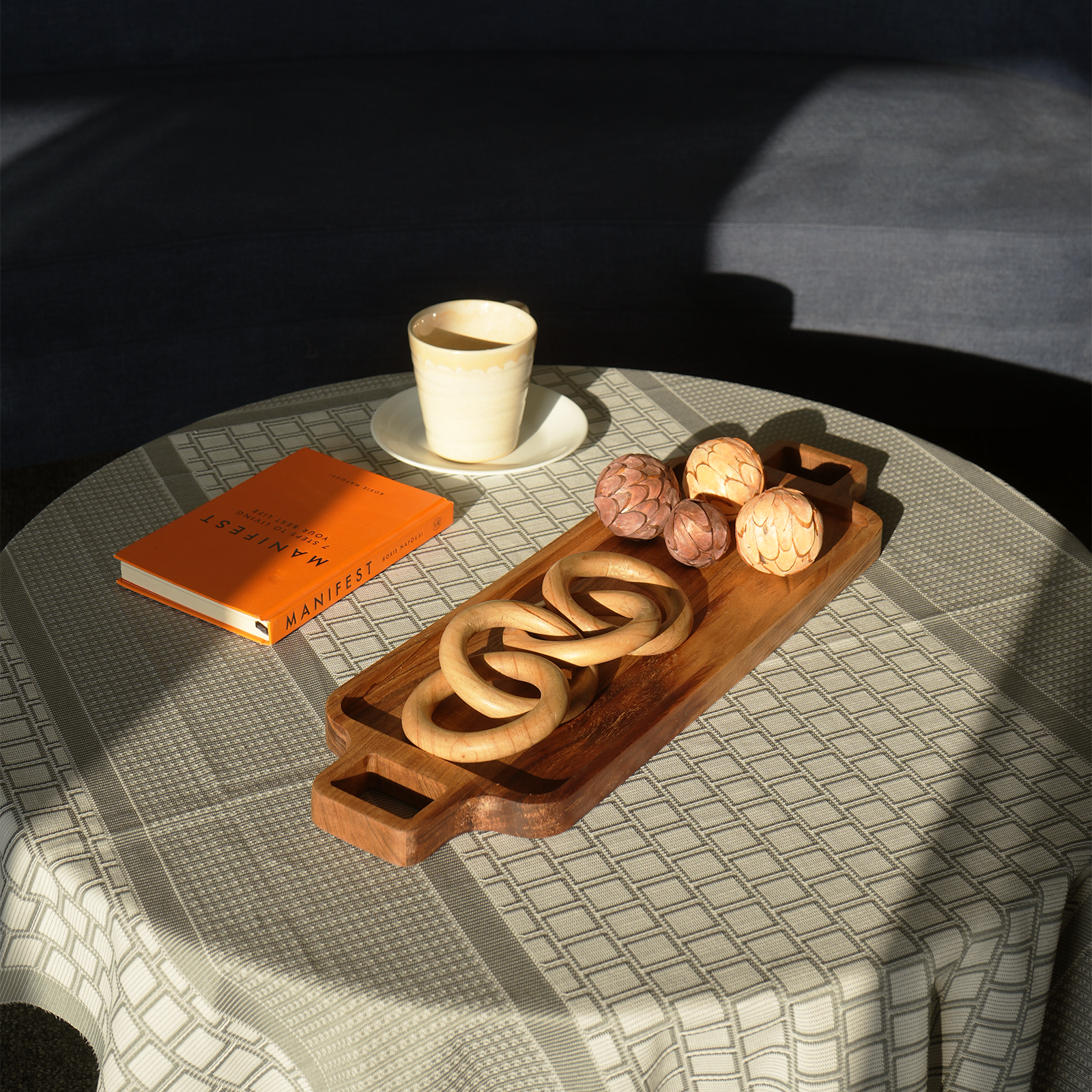 Wood Serving Board With Handles - Small