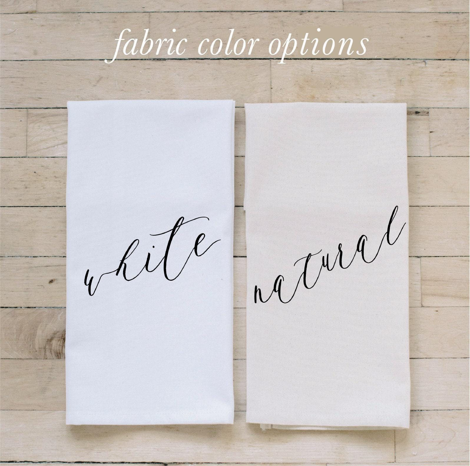Personalized Tea Towel - Personalized Zip Code |: Natural