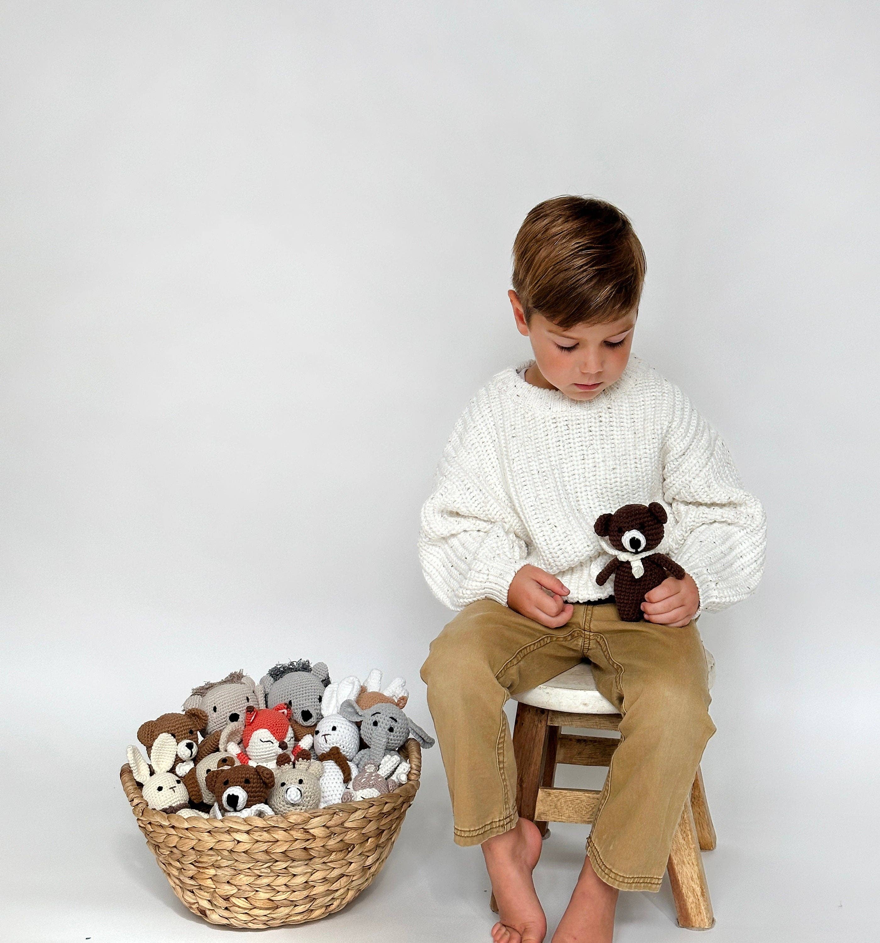 Mini Crochet Animals: Mini bunny CREAM