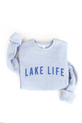 LAKE LIFE Graphic Sweatshirt: LIGHT BLUE
