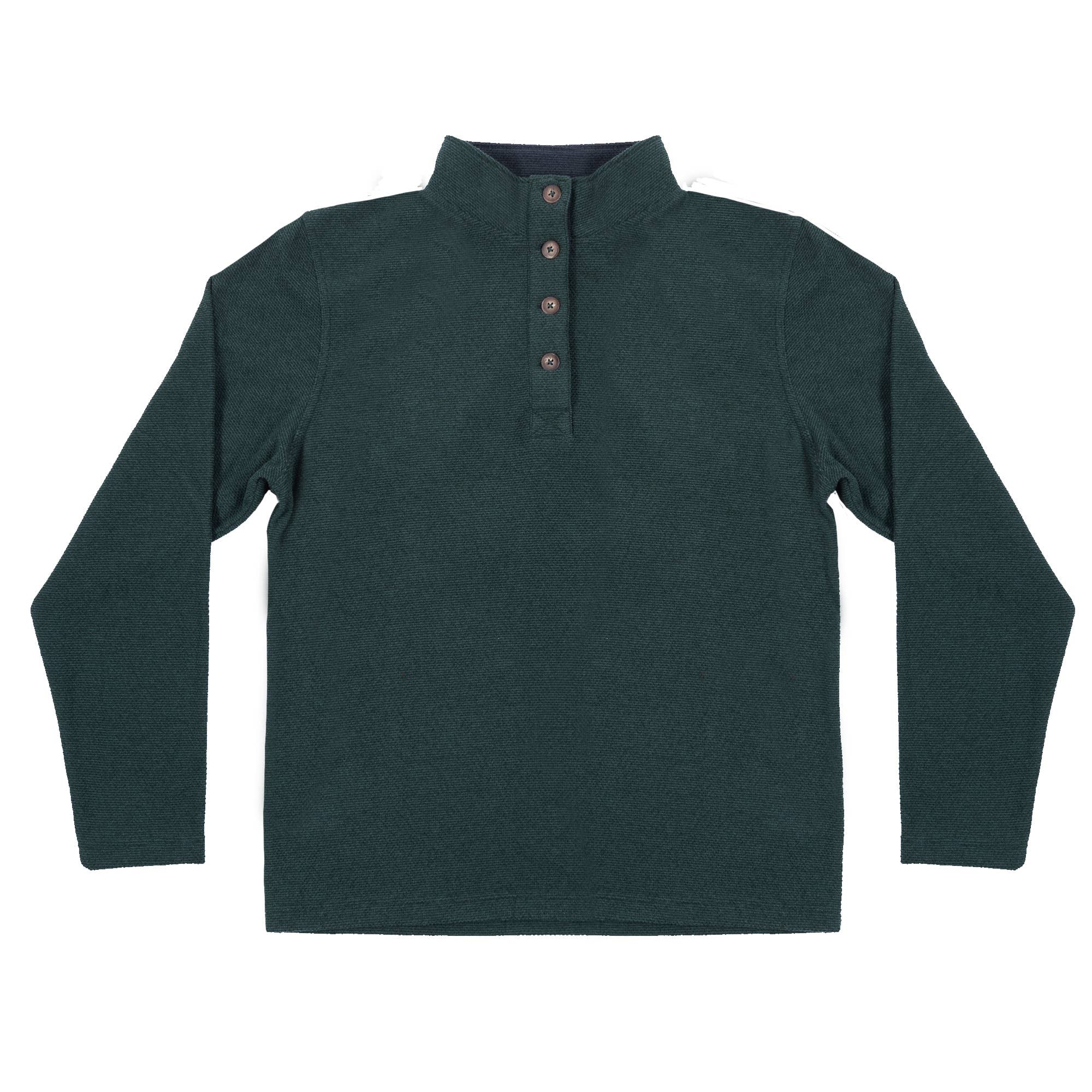 Mens Jacquard L/S Henley