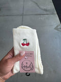 Cherry Heart Socks