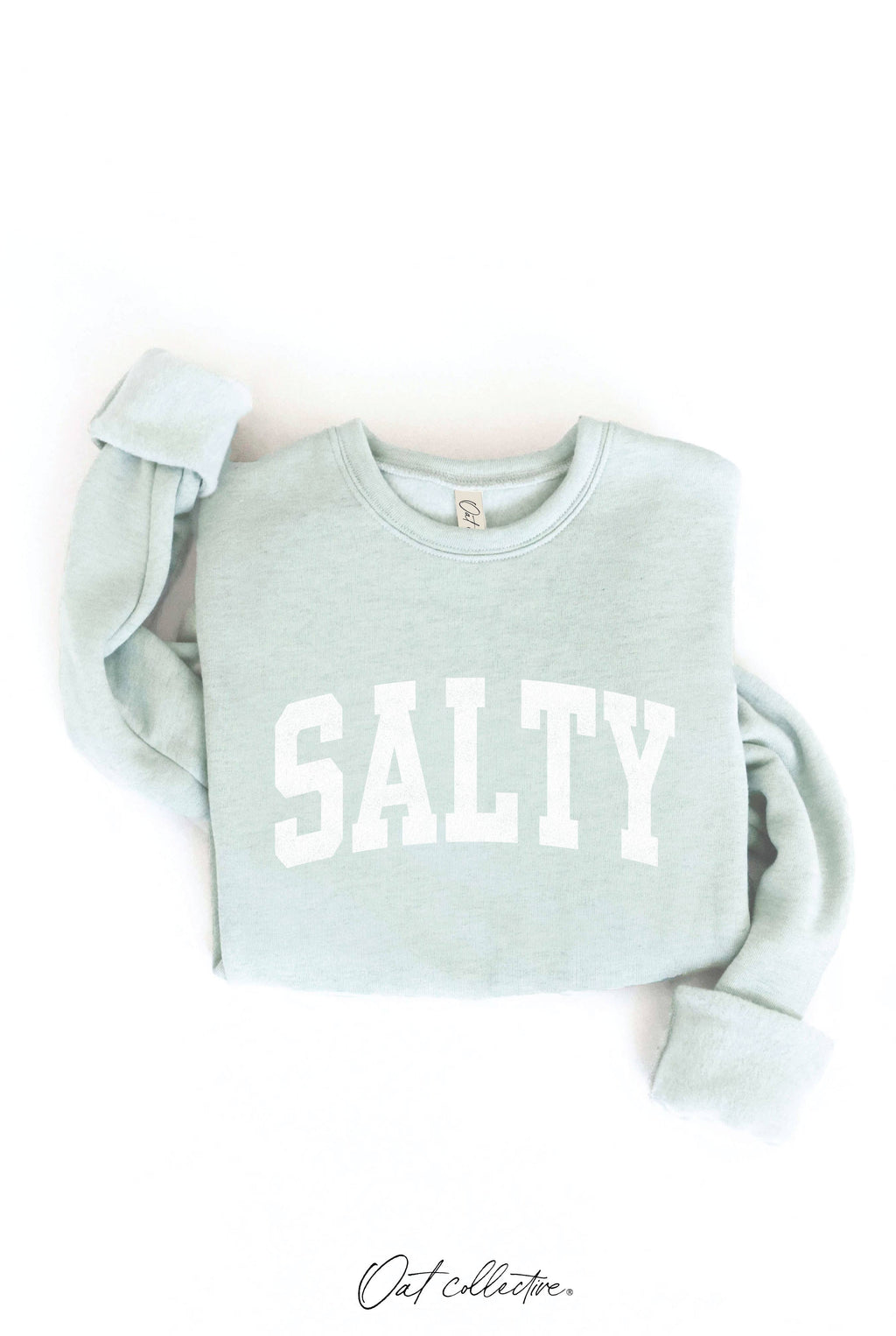 SALTY Graphic Sweatshirt: HEATHER DUST