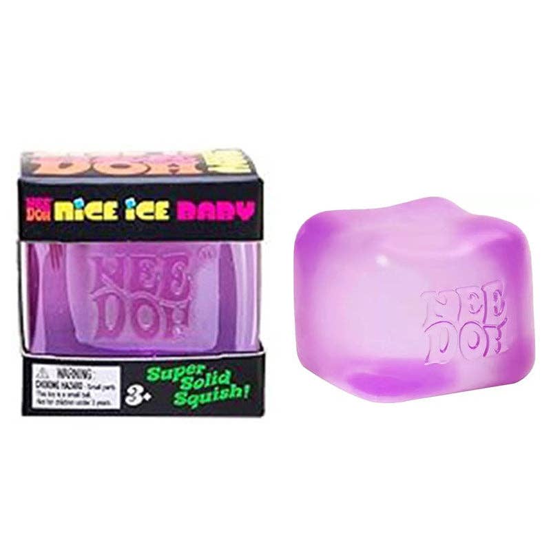 Nice Cube Jellyfish Squishy Sensory Stress Relief Toys in Box Squeeze Fidget Toy: Blue cube / 1 pc