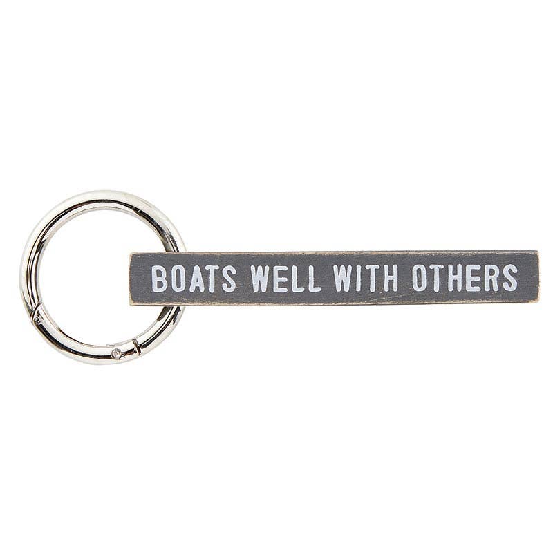 Boats Well with Others Keychain
