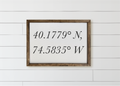 Coordinates Wood Framed Sign: 12x16 / Classic Grey
