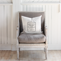 Vintage Marmalade Jar Pillow: Natural / Cover Only / 16"