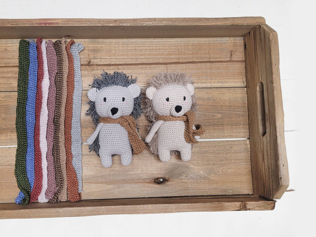 Mini Crochet Hedgehog: Gray Hedgehog
