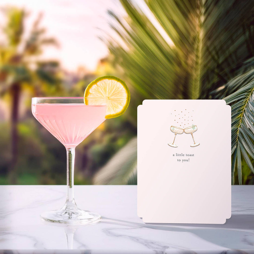 A Little Toast to You Champagne Anniversary Card