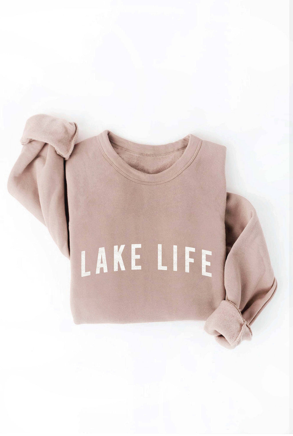 LAKE LIFE Graphic Sweatshirt: HEATHER DUST