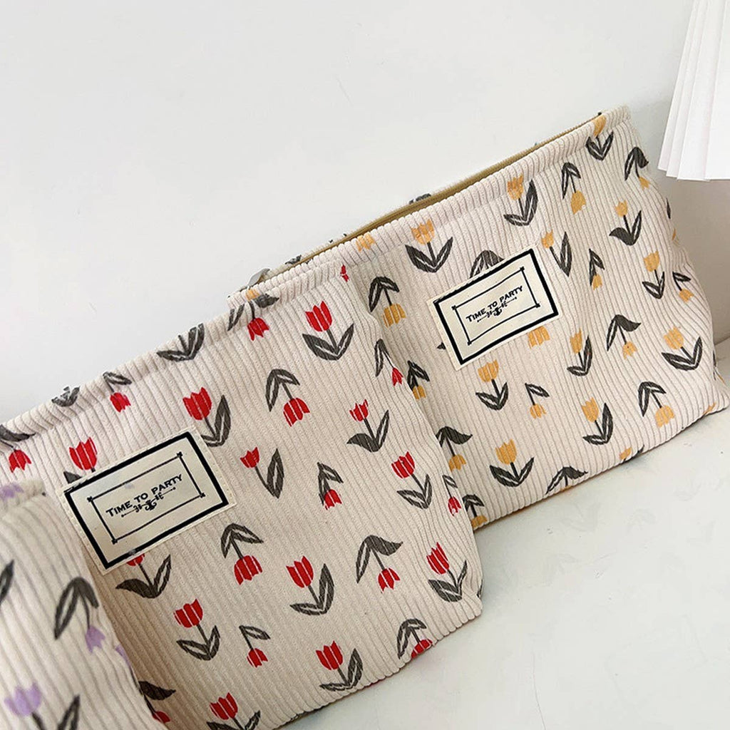 PORTABLE TRAVEL STORAGE BAG MAKEUP BAG_CWAB1223: Orange / (OS) 2