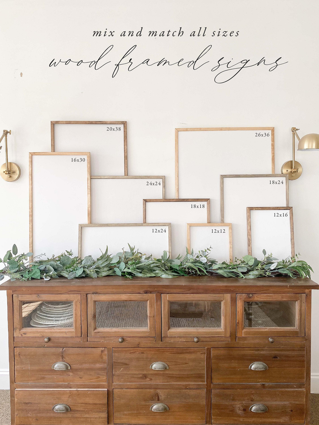 Wooden Frames - May His Favor Be Upon You | Housewarming: 16x30 / Oat