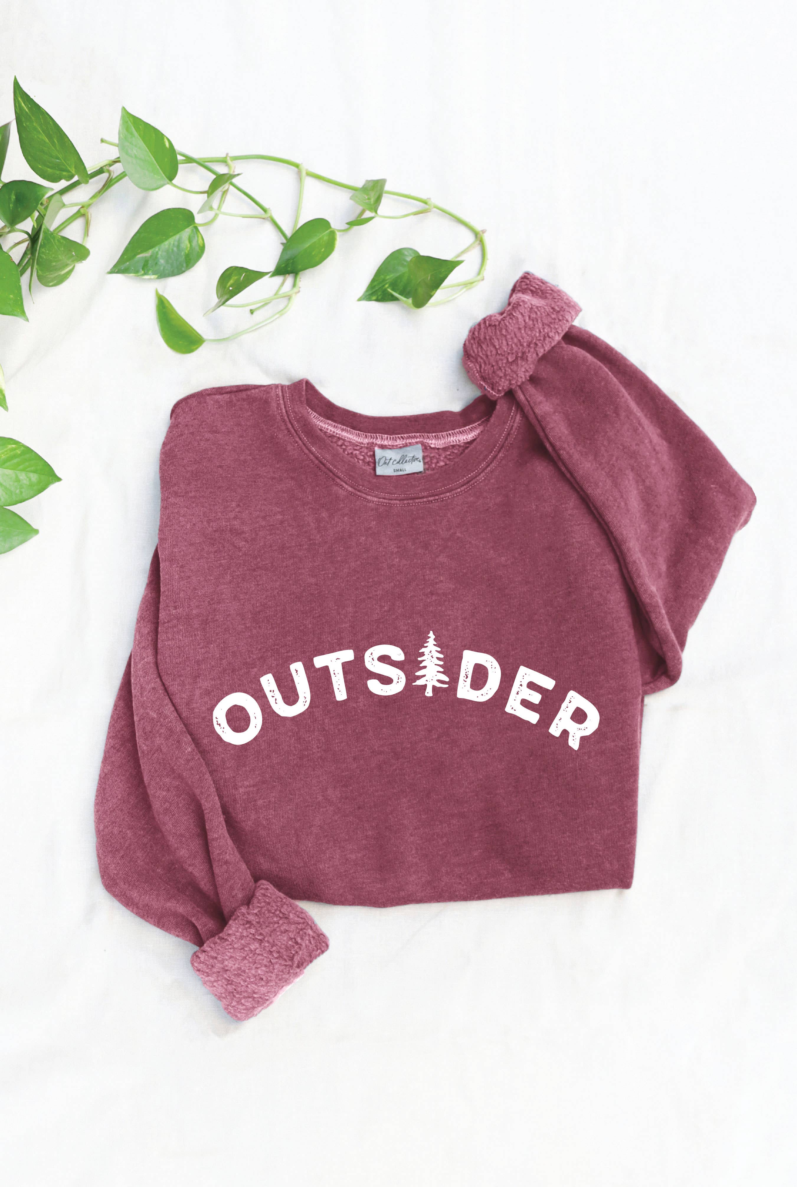 OUTSIDER Mineral Graphic Sweatshirt: DUSTY FOREST