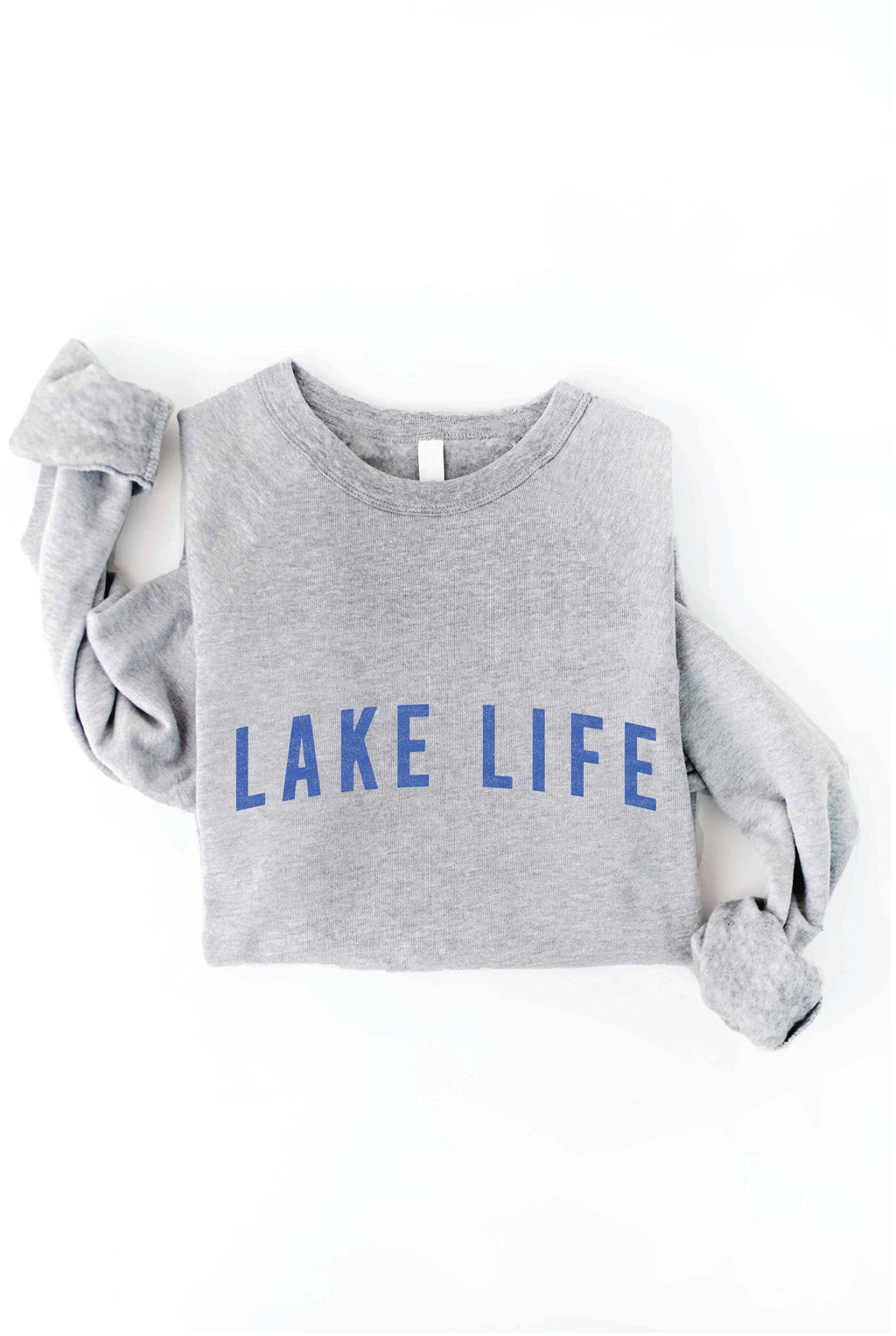 LAKE LIFE Graphic Sweatshirt: LIGHT BLUE