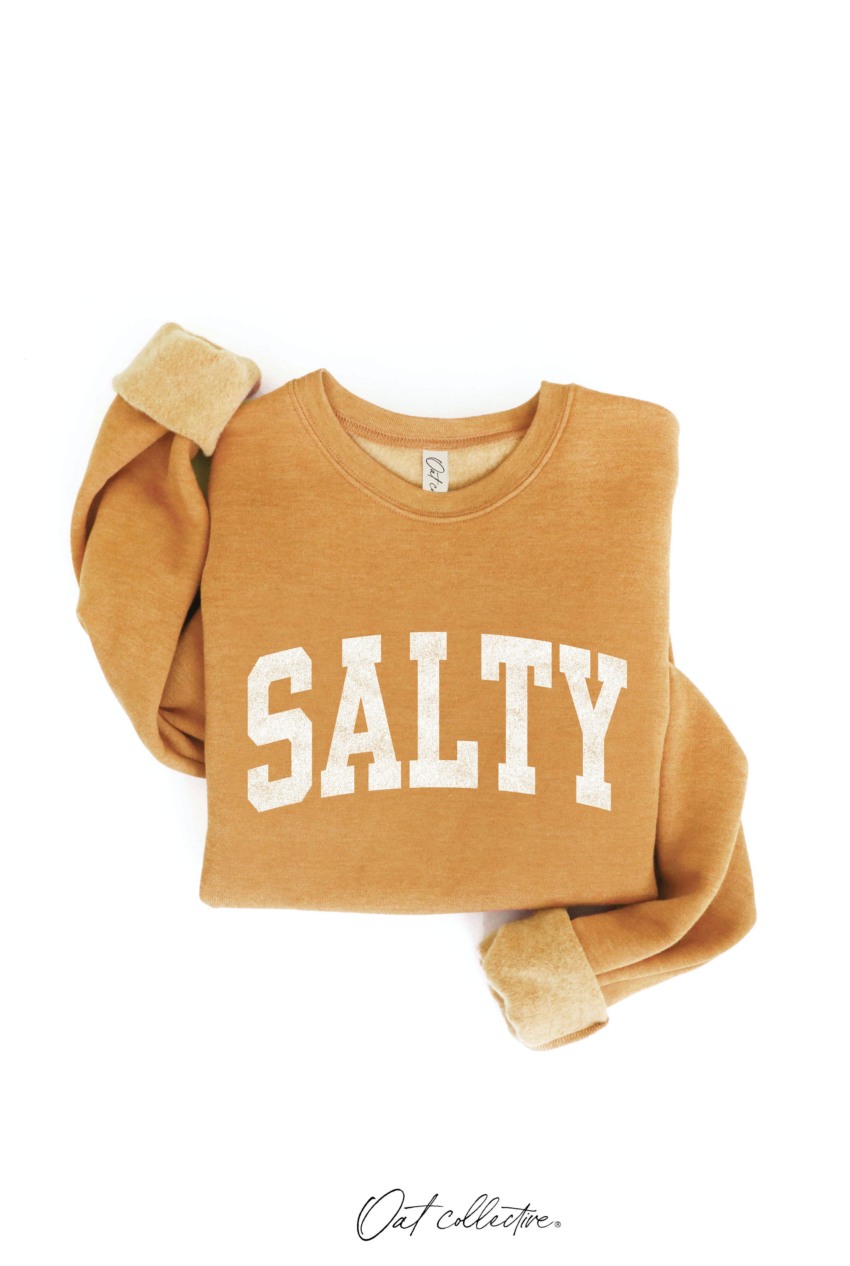SALTY Graphic Sweatshirt: HEATHER DUST