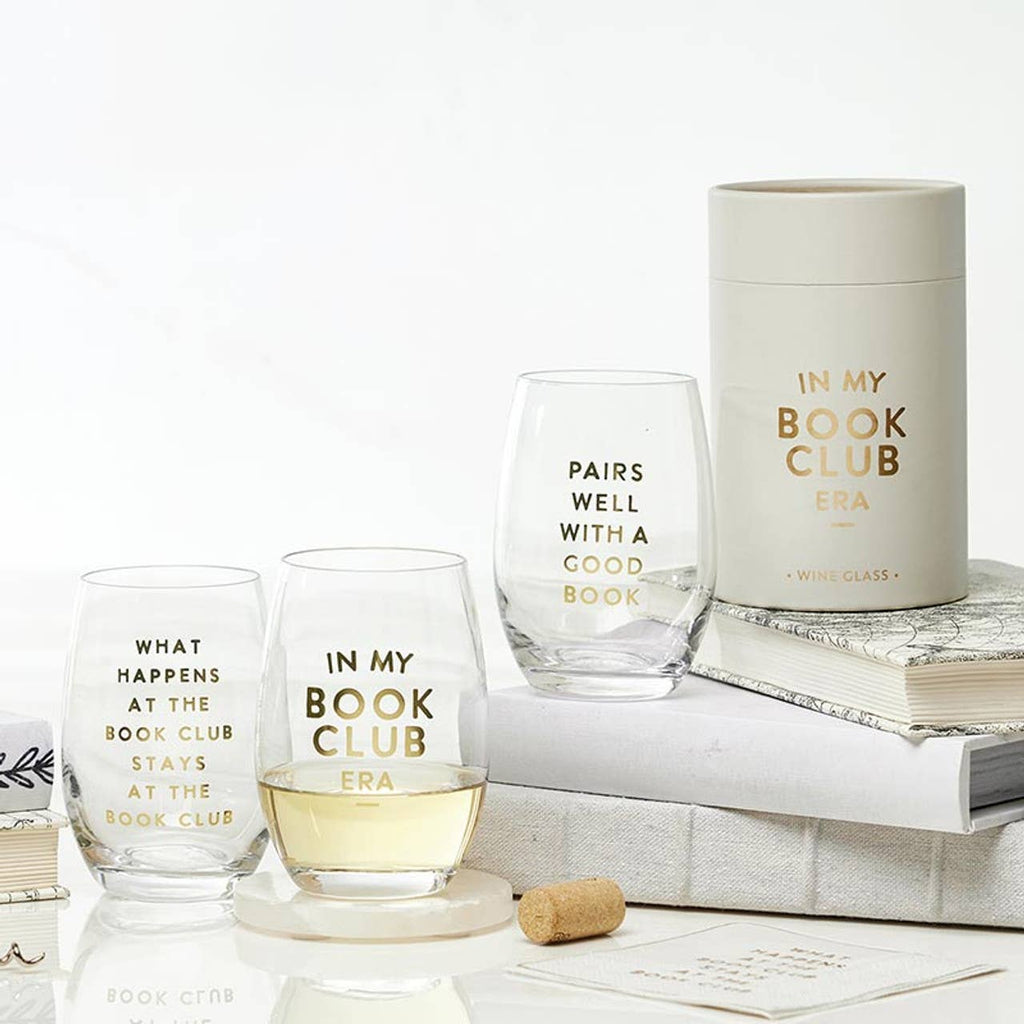 Stemless Wine Glass - Pairs Well with A Good Book: Material