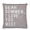 Face to Face Euro Pillow - Dear Summer I love You Most