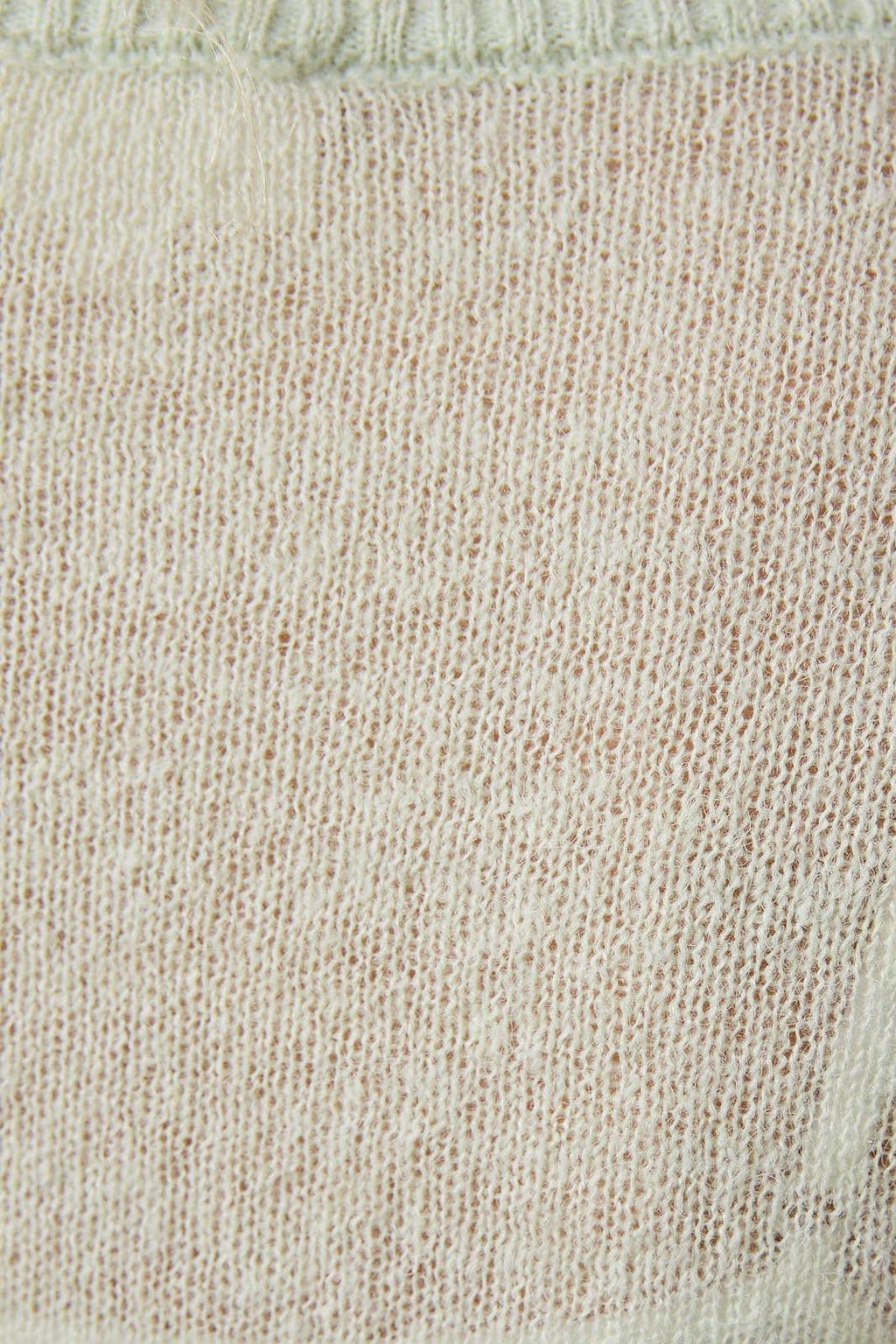 SHORT SLEEVE CREW NECK SHEER TOP: LT PINK / M