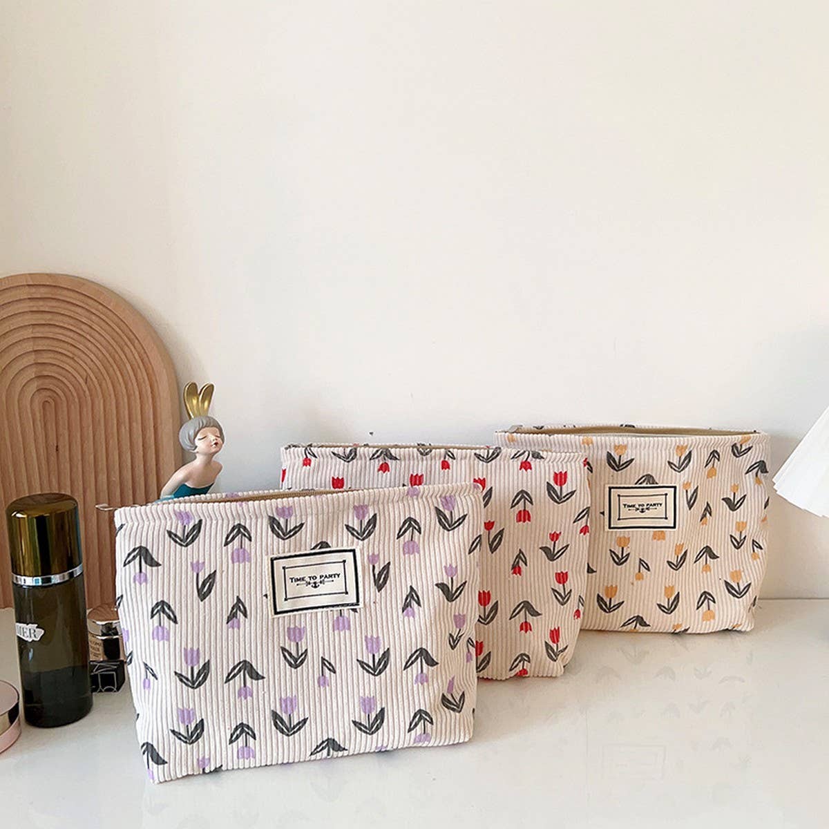 PORTABLE TRAVEL STORAGE BAG MAKEUP BAG_CWAB1223: Purple / (OS) 2