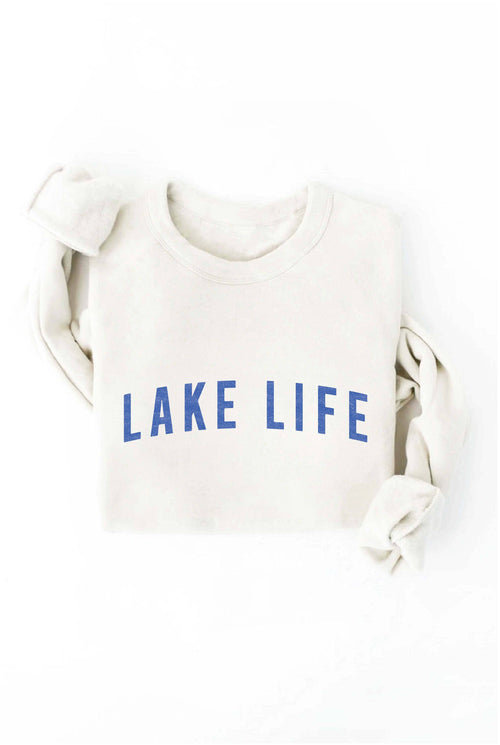 LAKE LIFE Graphic Sweatshirt: LIGHT BLUE