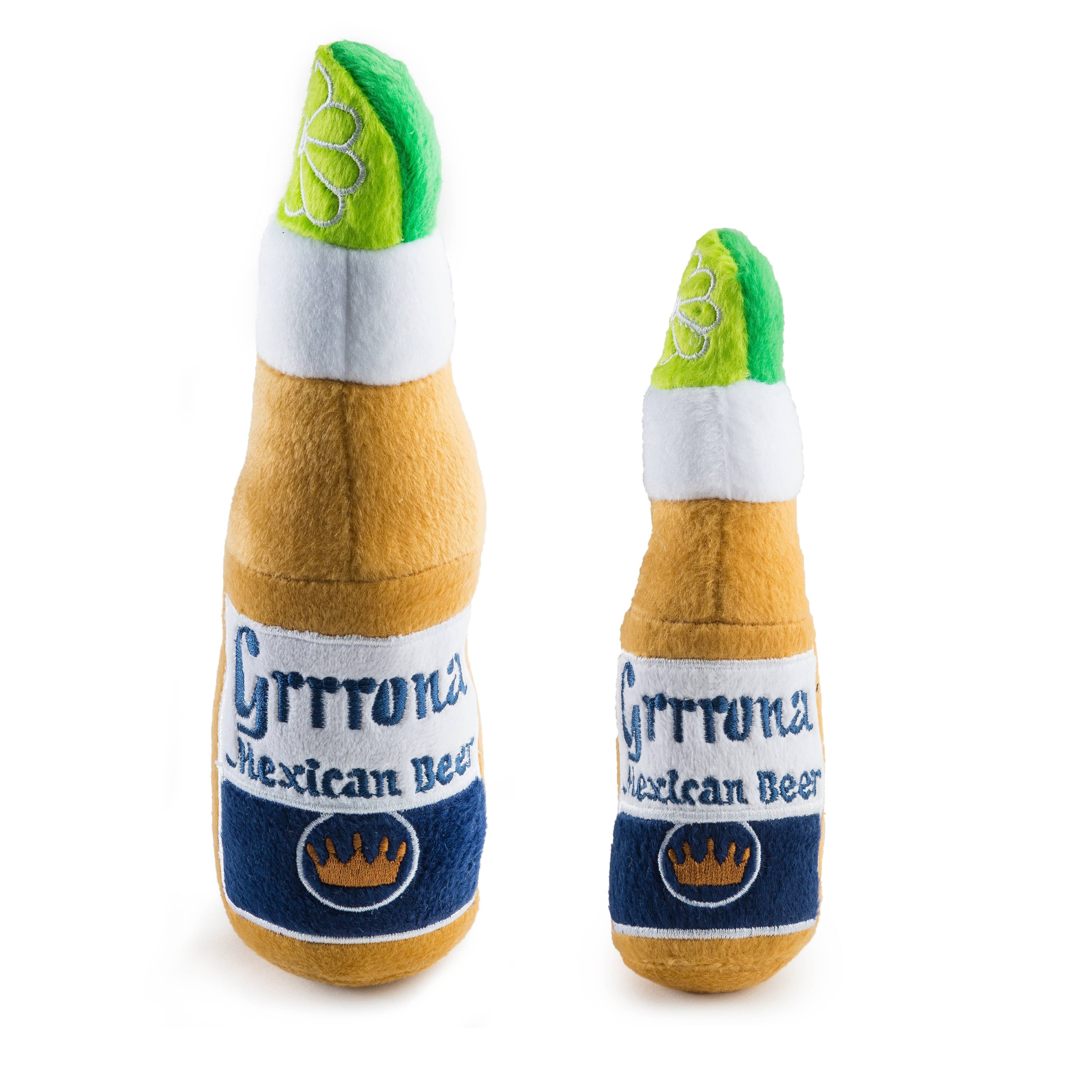 Grrrona Beer Bottle Toy Squeaker Dog Toy: Small / Mini
