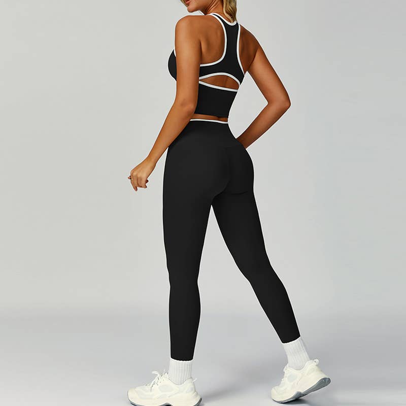 Tank top + High Waist leggings 2-piece Set