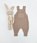 Sleepy Crochet Bunny Doll Standing Ears: Apricot bunny Doll