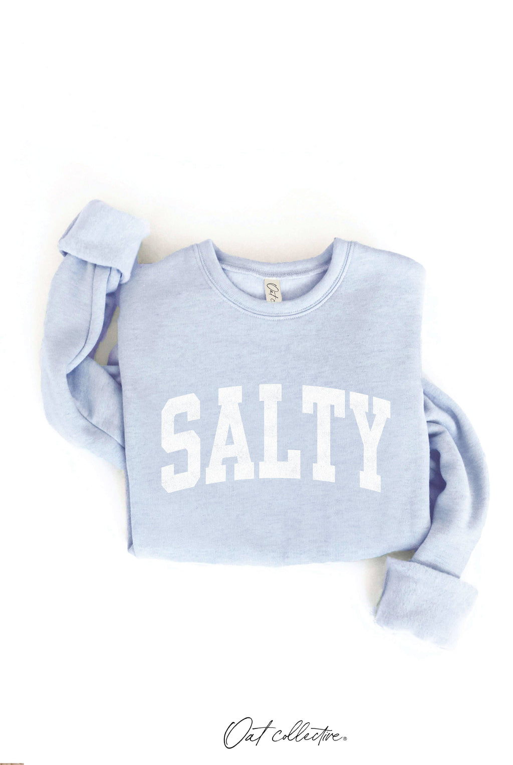 SALTY Graphic Sweatshirt: HEATHER DUST