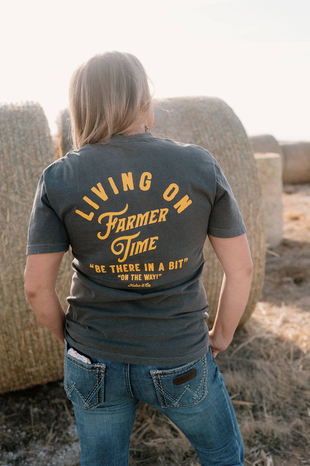 Living On Farmer Time Graphic Tee