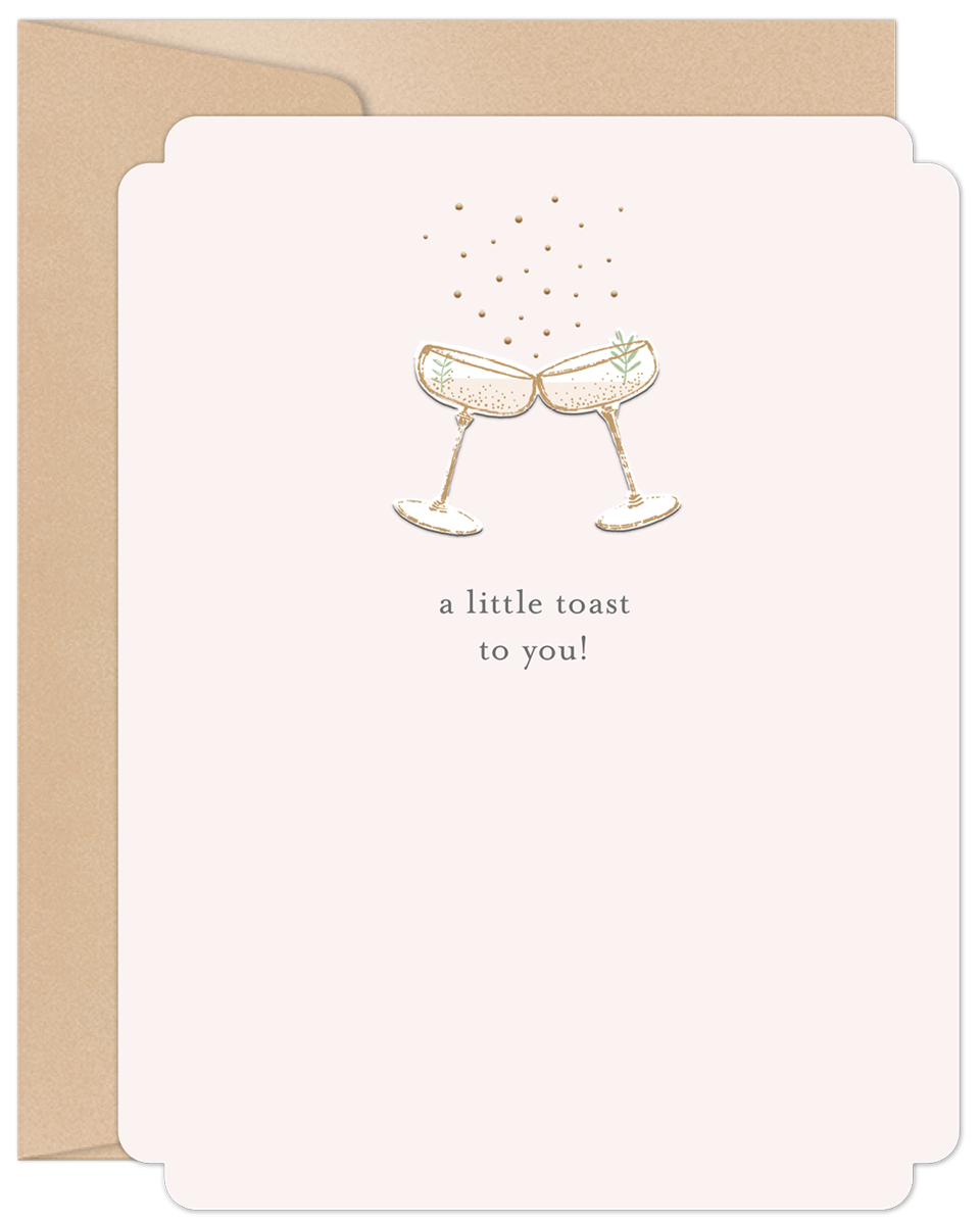 A Little Toast to You Champagne Anniversary Card