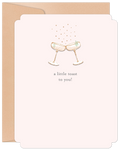 A Little Toast to You Champagne Anniversary Card