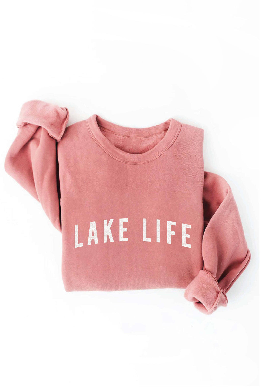 LAKE LIFE Graphic Sweatshirt: HEATHER DUST