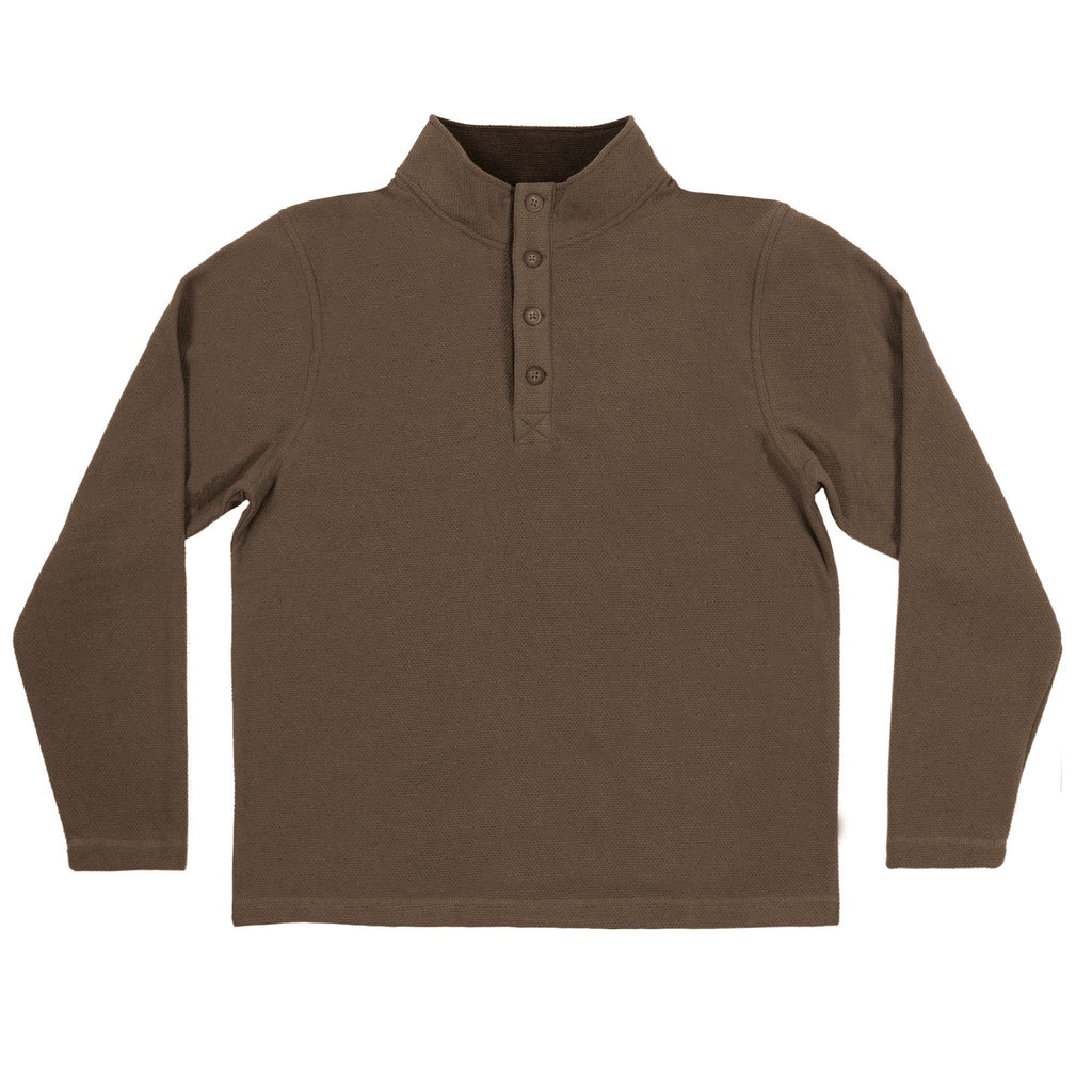 Mens Jacquard L/S Henley