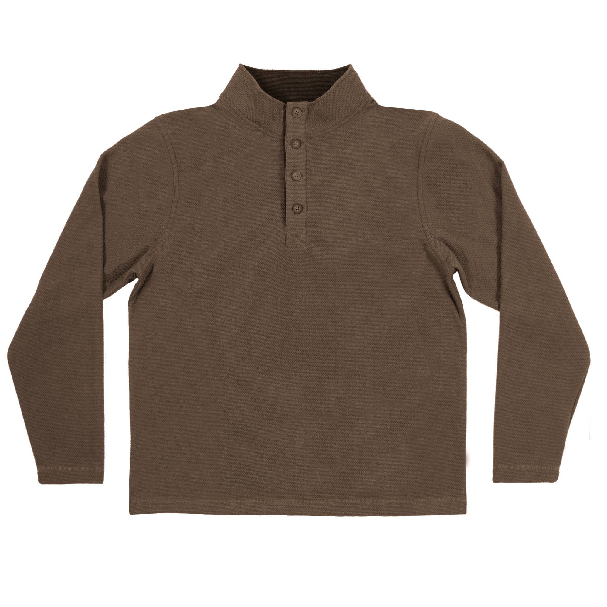 Mens Jacquard L/S Henley