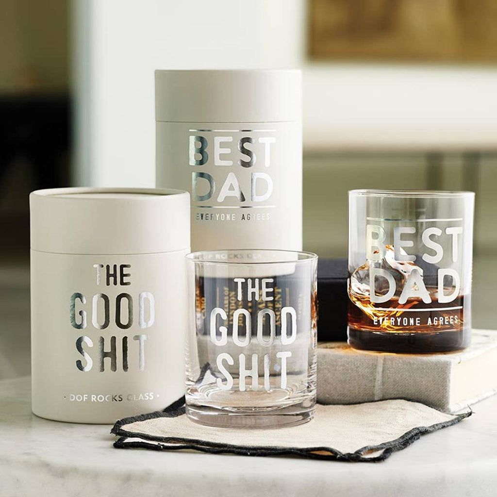 DOF Rocks Glass - Best Dad: Material