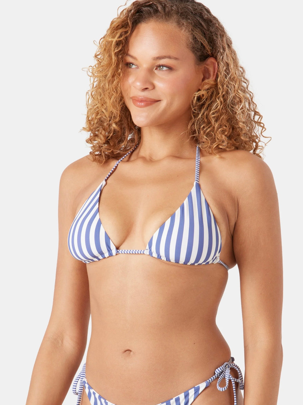 Striped Out Roxy Tiki Triangle Bikini Set