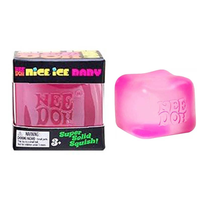 Nice Cube Jellyfish Squishy Sensory Stress Relief Toys in Box Squeeze Fidget Toy: Pink cube / 1 pc