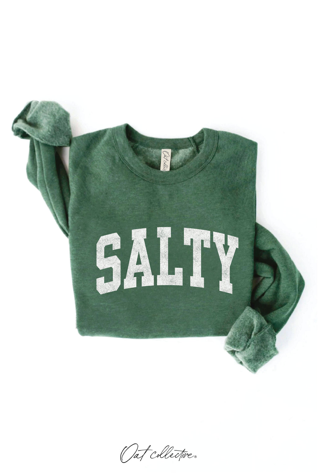 SALTY Graphic Sweatshirt: HEATHER DUST