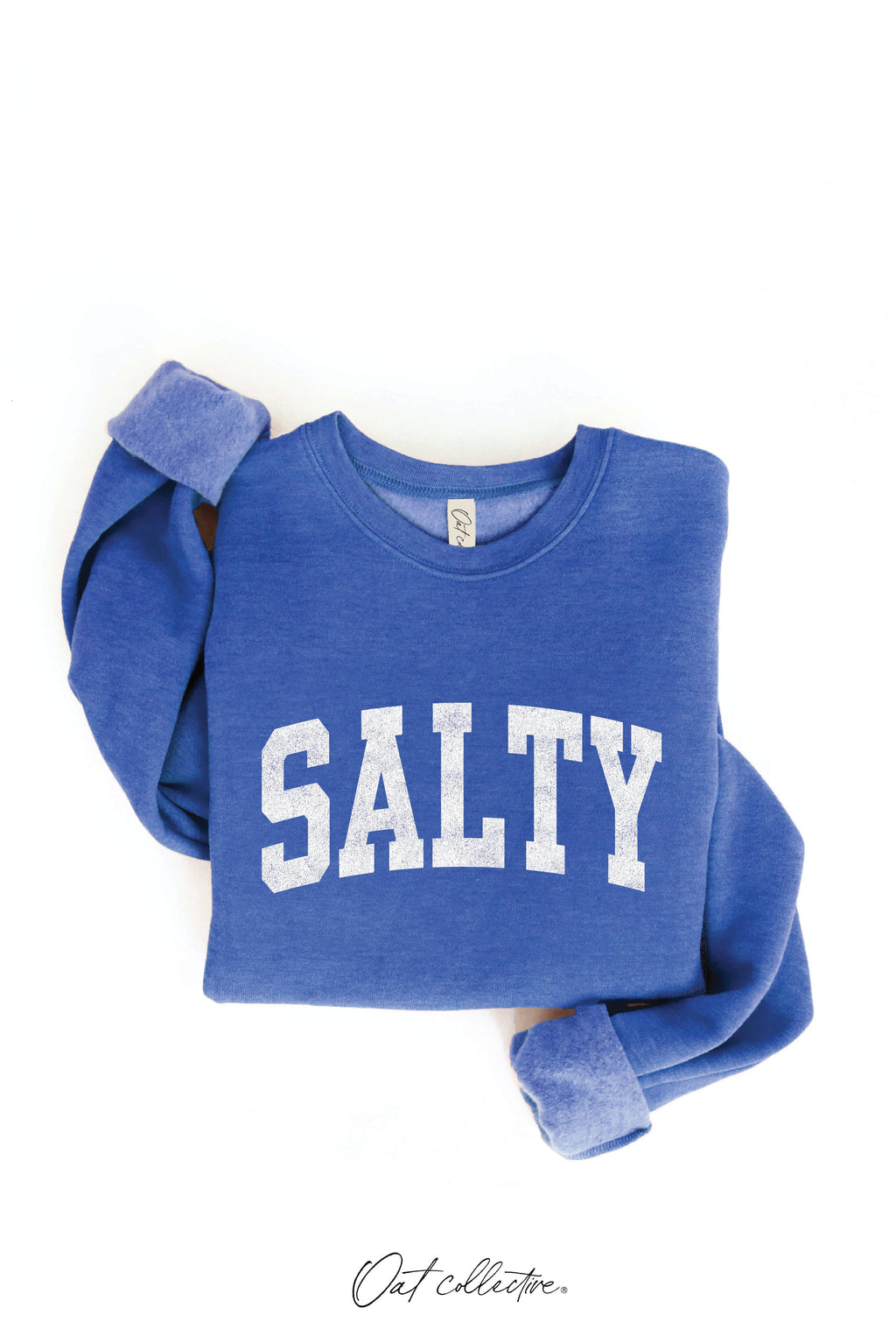 SALTY Graphic Sweatshirt: HEATHER DUST